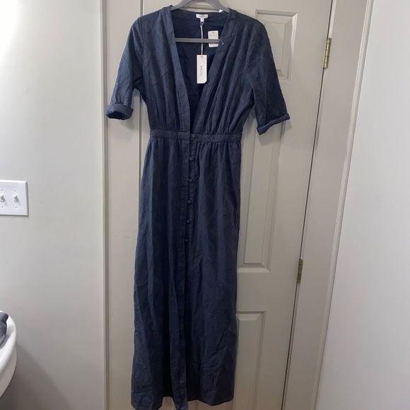 TAVIK NWT CAPRI SHORT SLEEVE MAXI DRESS in Ombre Blue - Picture 2 of 14